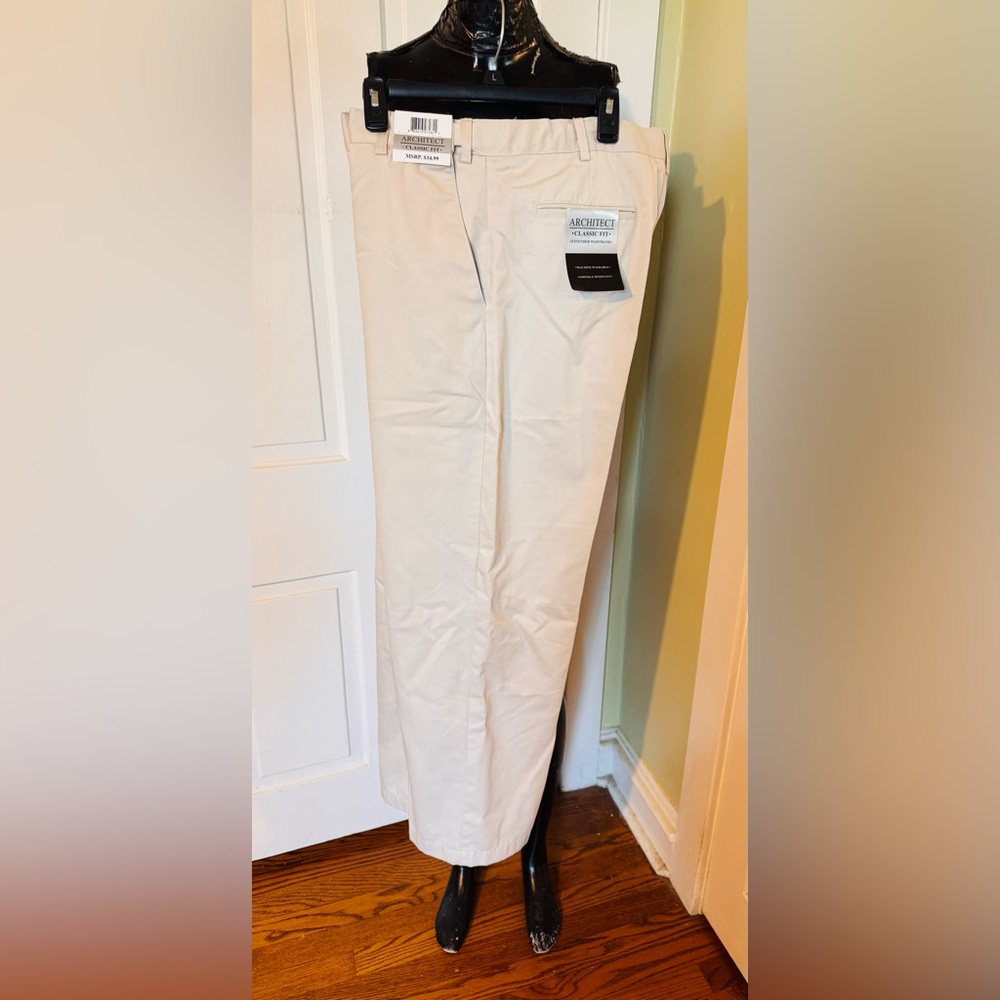 Architect Classic Fit Men's Trousers in Beige (NWT)